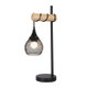 Contemporary Bedside/Table Lamp With Black Cage Shade E27 60W Contemporary Bedside/Table Lamp With Black Cage Shade E27 60W